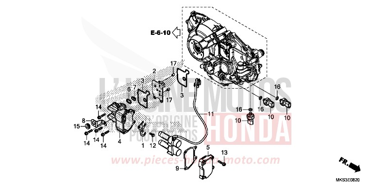 SOLENOIDE LINEAIRE de Africa Twin DCT GRAND PRIX RED (R380B) 2020